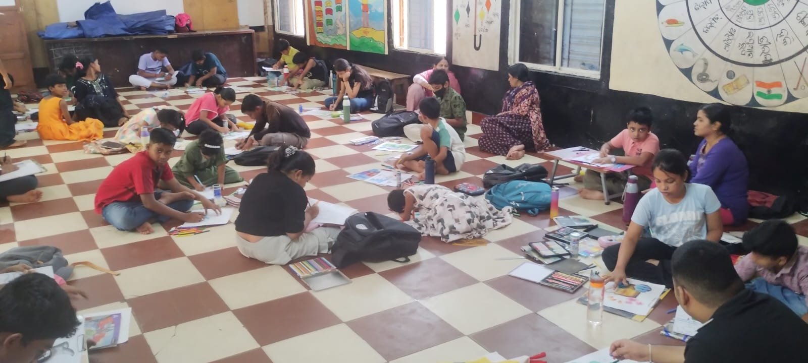 Drawing and pencil sketching lessons at Smile Art Academy in Bhubaneswar