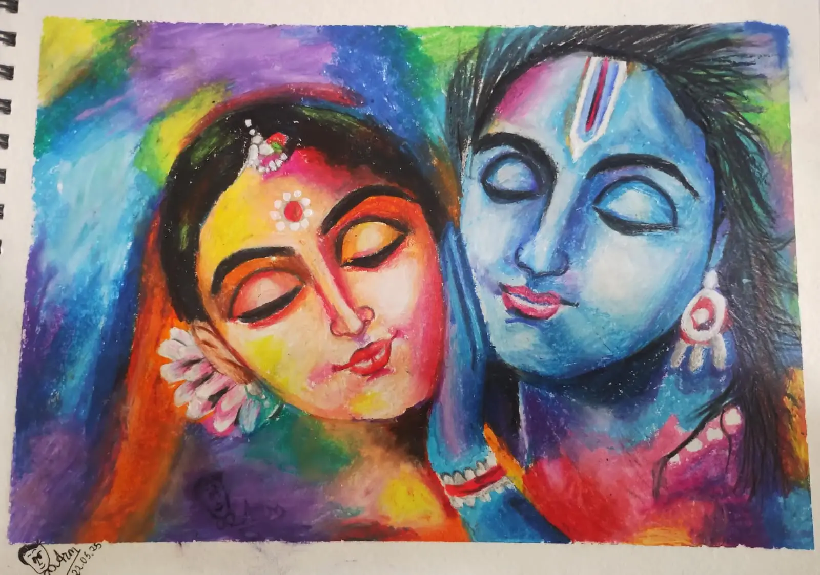 Shree krishna drawing